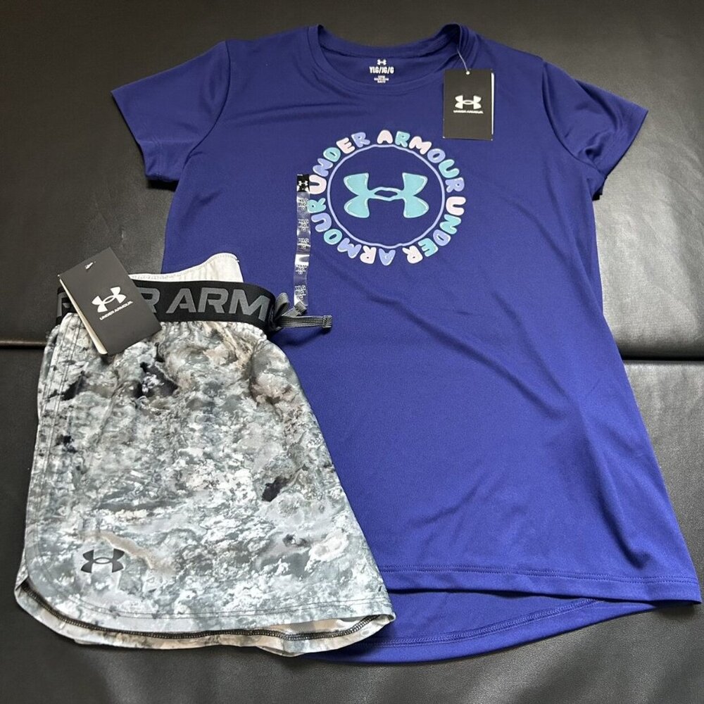 NWT Under Armour Athletic Set Girls Youth Size Large